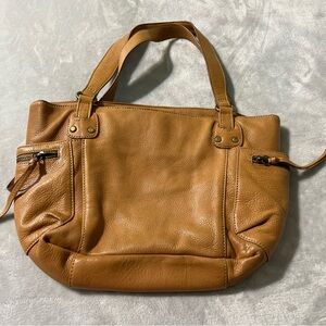 FOSSIL Pebbled Leather Bag Slouchy 75082